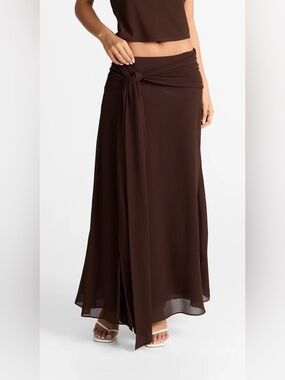 Sasha Therese NOVA MAXI SKIRT CHOCOLATE M
